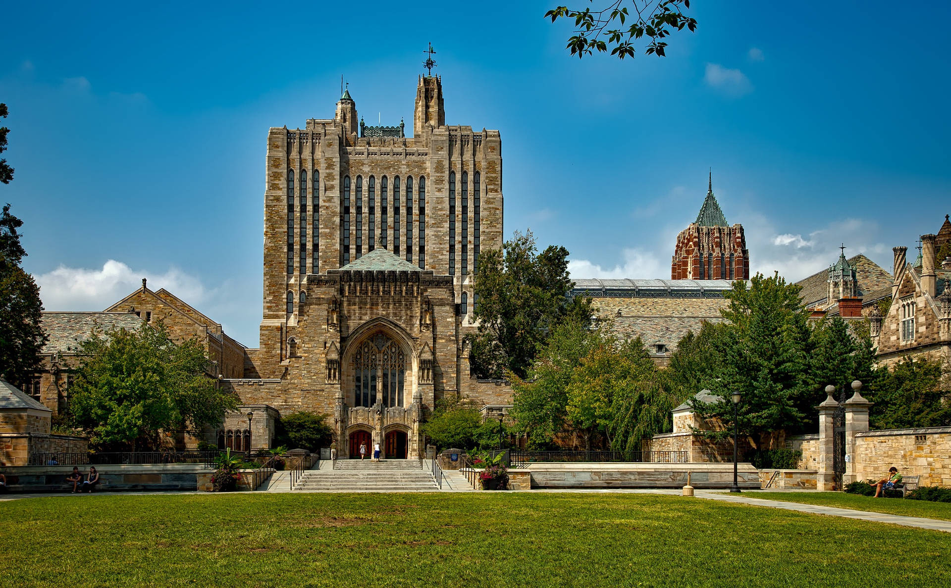 Yale University Gothic Library Background