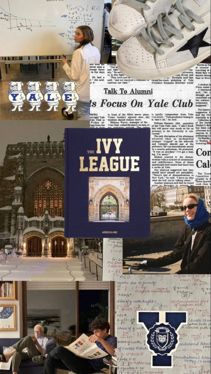 Yale University School Life Collage Background