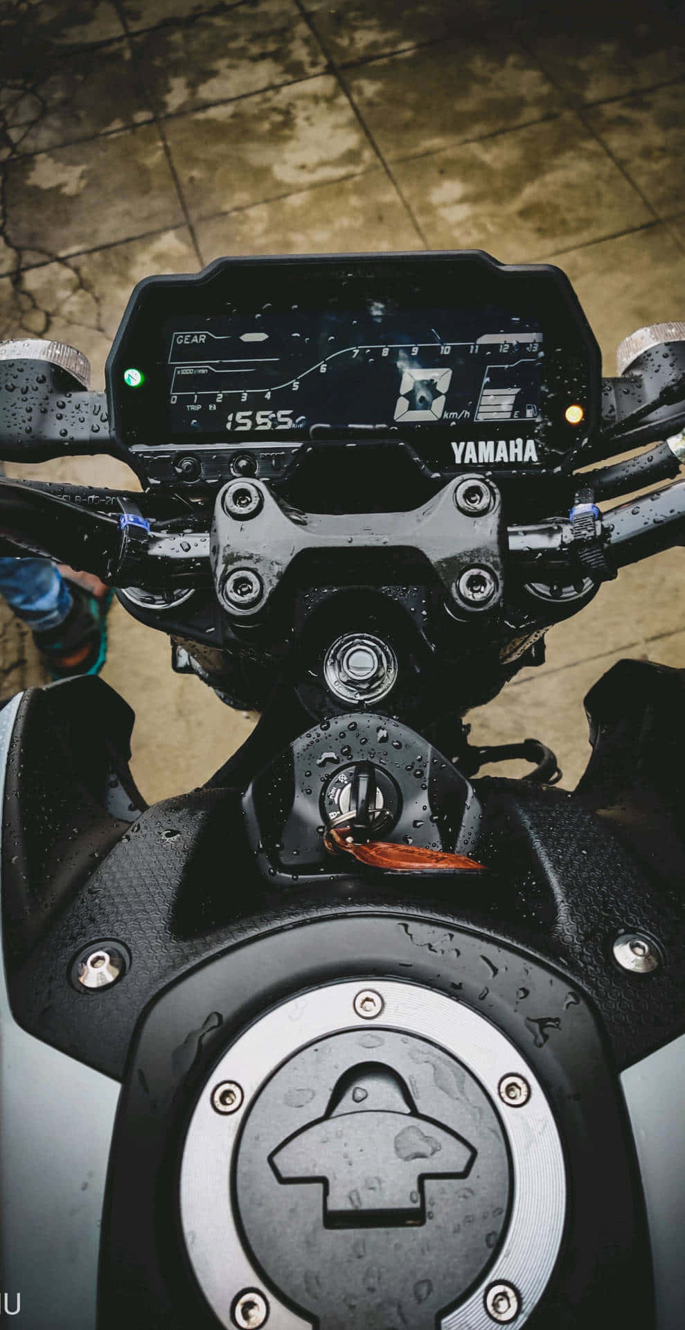 Yamaha Motorcycle Dashboard View