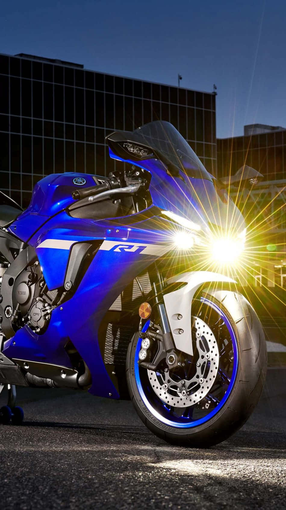 Yamaha Sportbike Sunflare Showcase Background