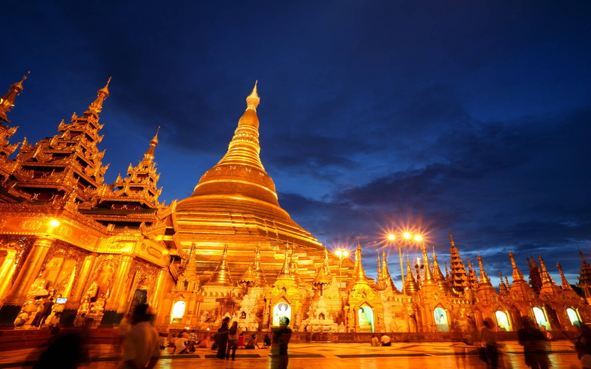 Yangon Tourist Spot Background