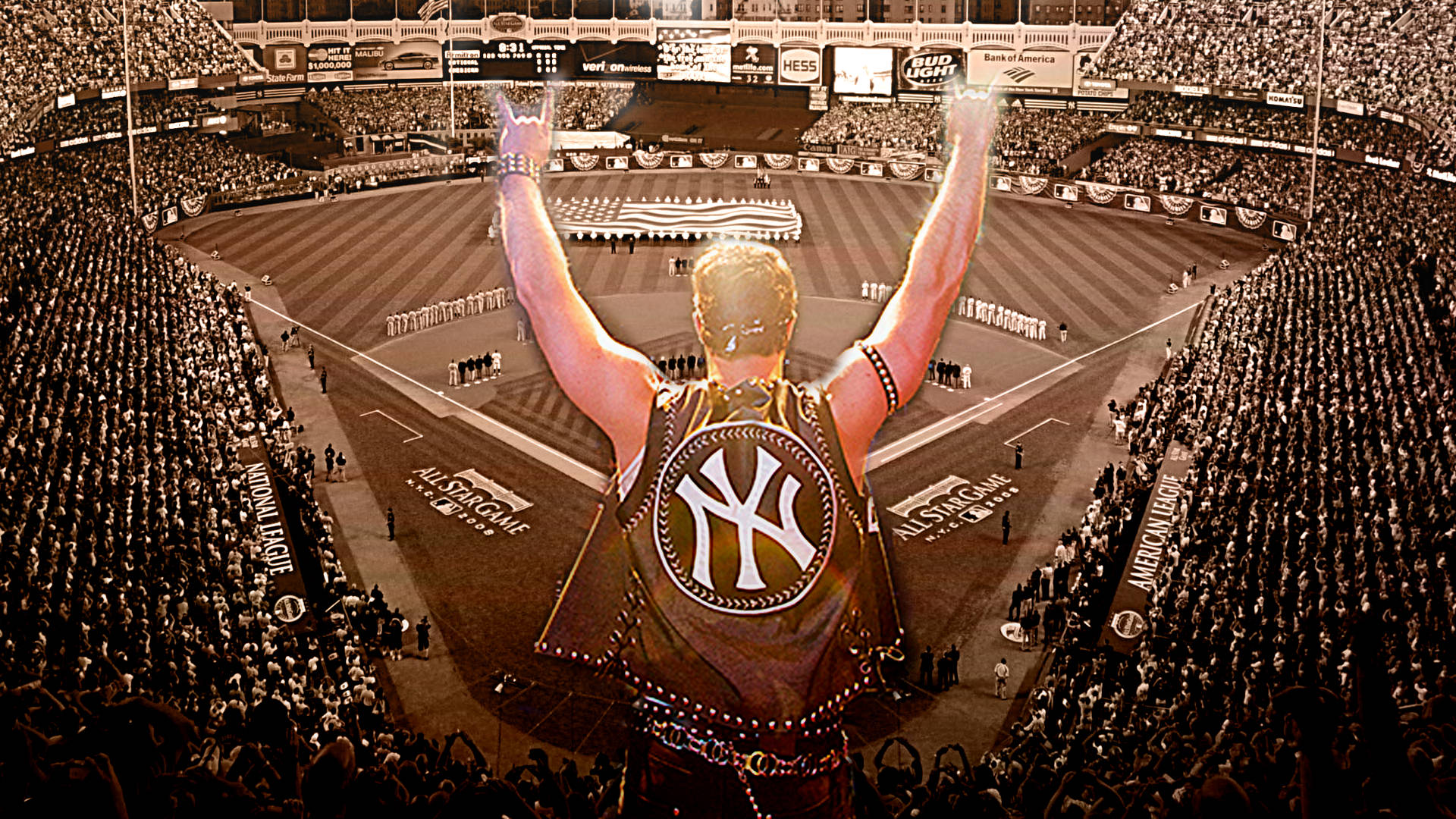 Yankee Stadium Rock N' Roll Background