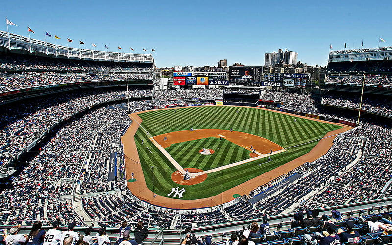 Yankee Stadium Upper Bleachers Pov Background