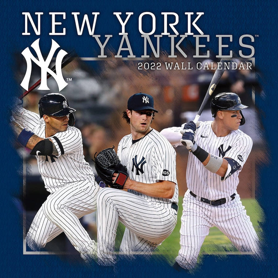 Yankees 2022 Wall Calendar Background