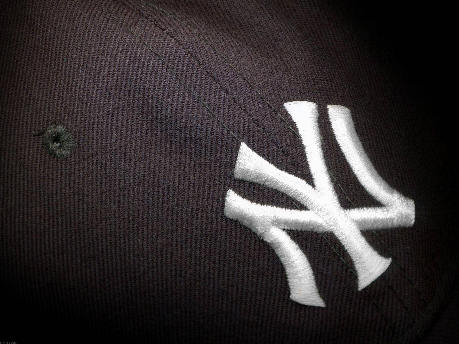 Yankees Black Cap Ny Logo Background