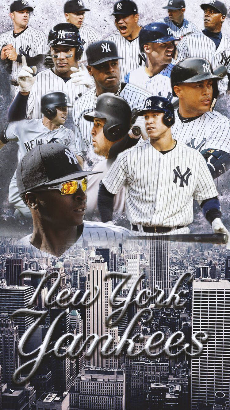 Yankees Many Players Background