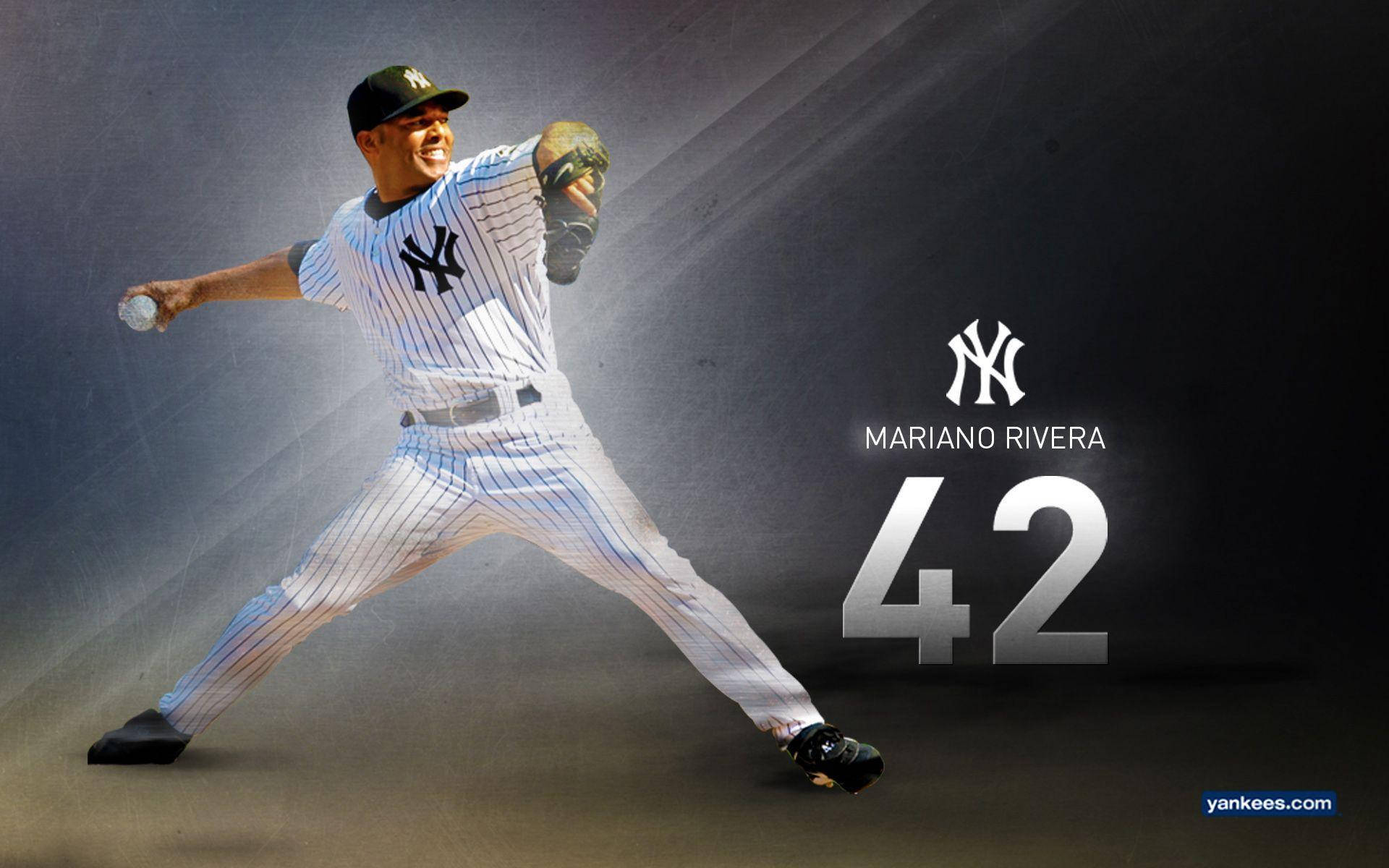 Yankees Mariano Rivera 42 Background