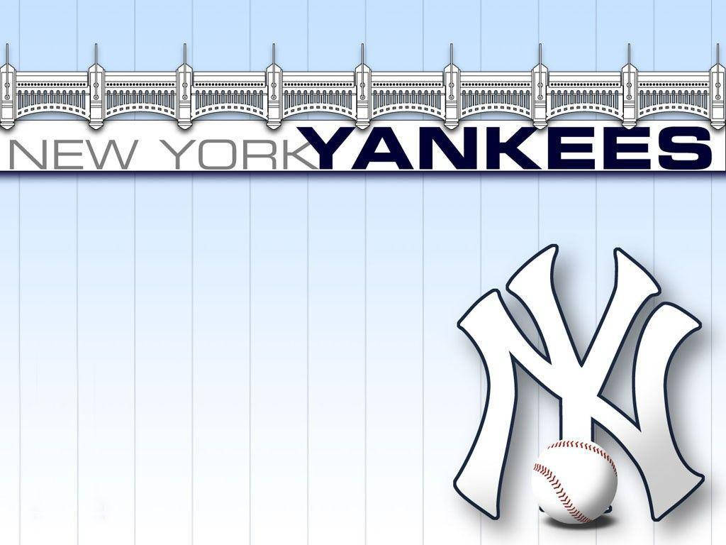 Yankees Stadium Motif Logo Background