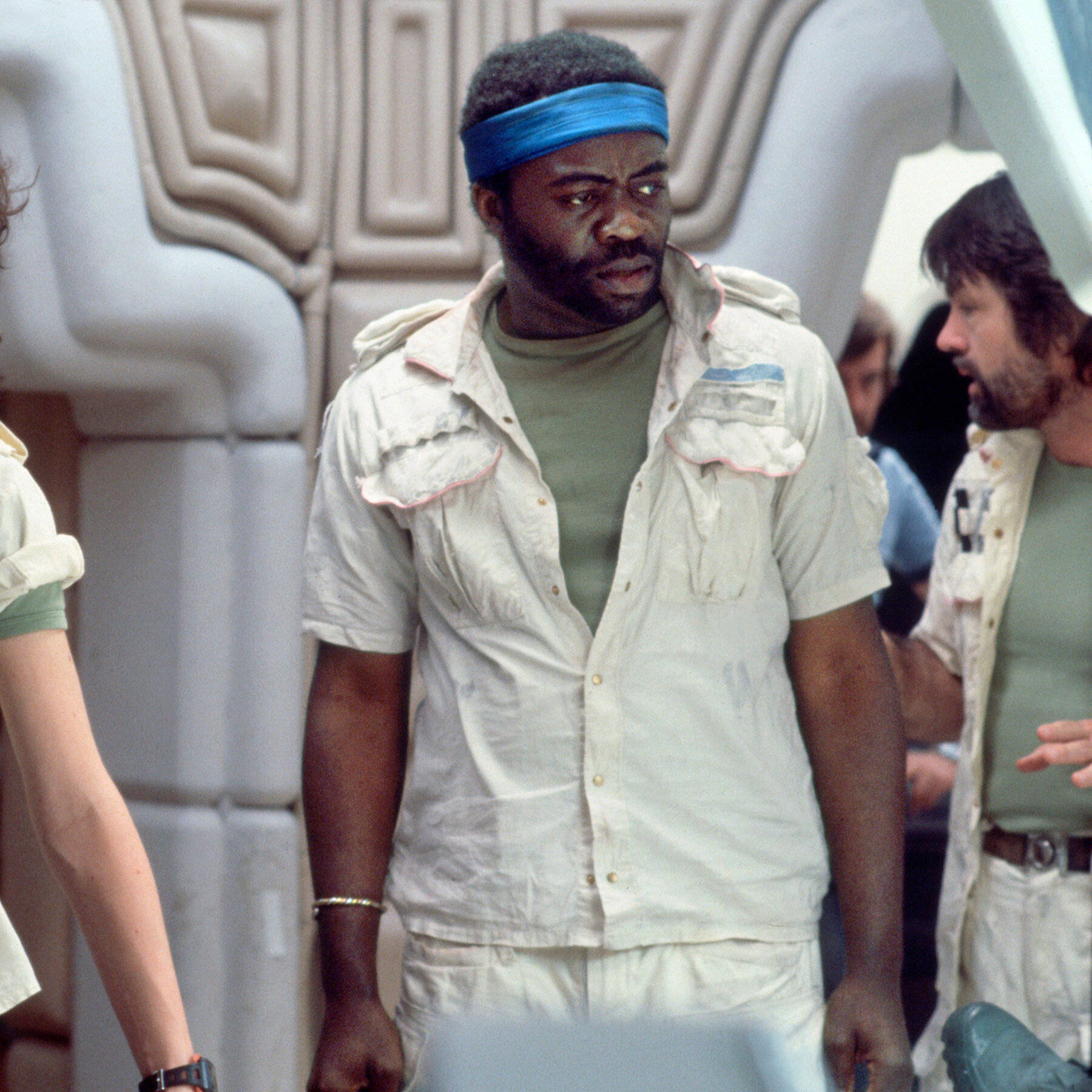 Yaphet Kotto In Character On The Set Of The Movie Aliens