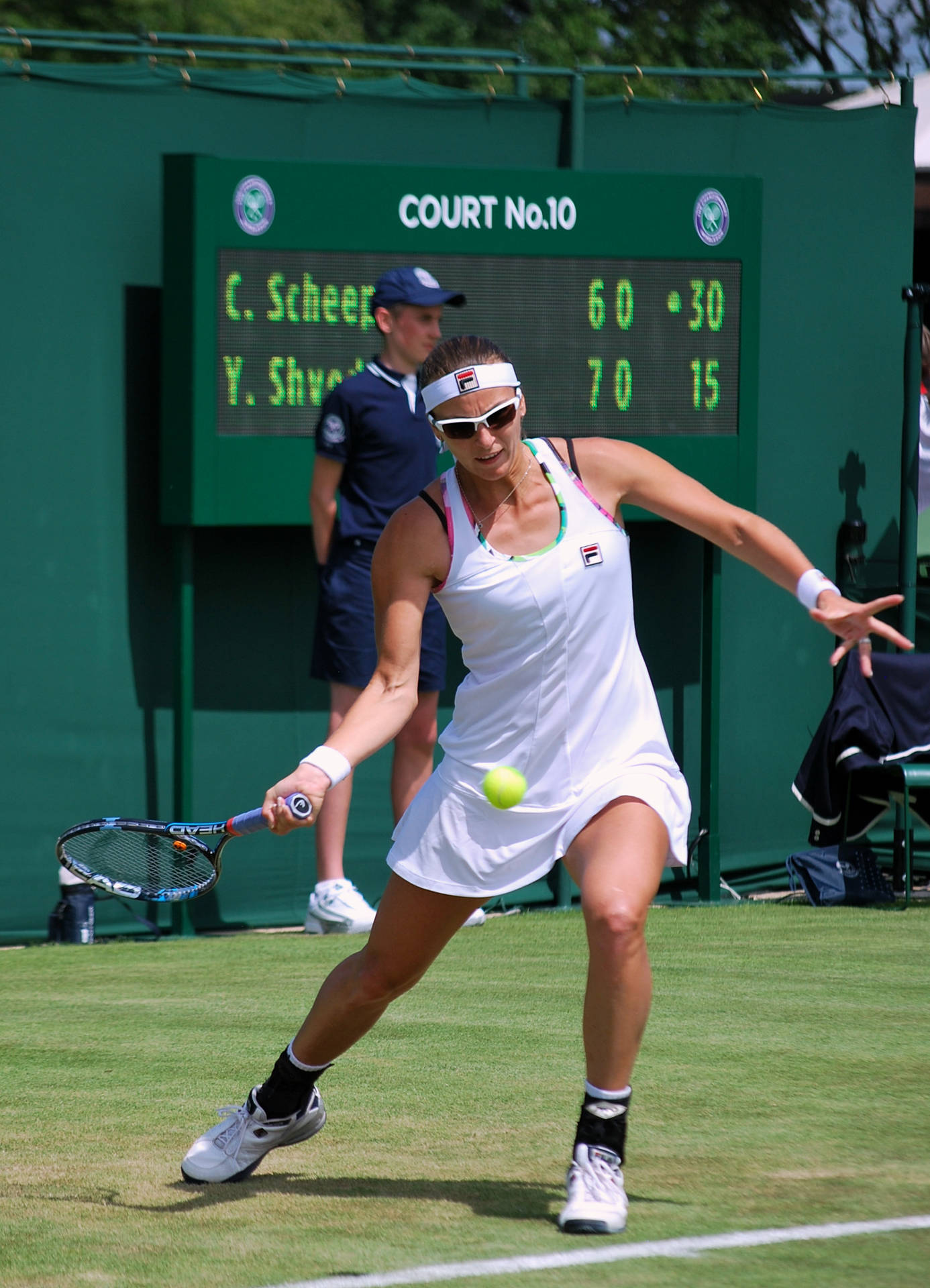 Yaroslava Shvedova Swinging Low Background