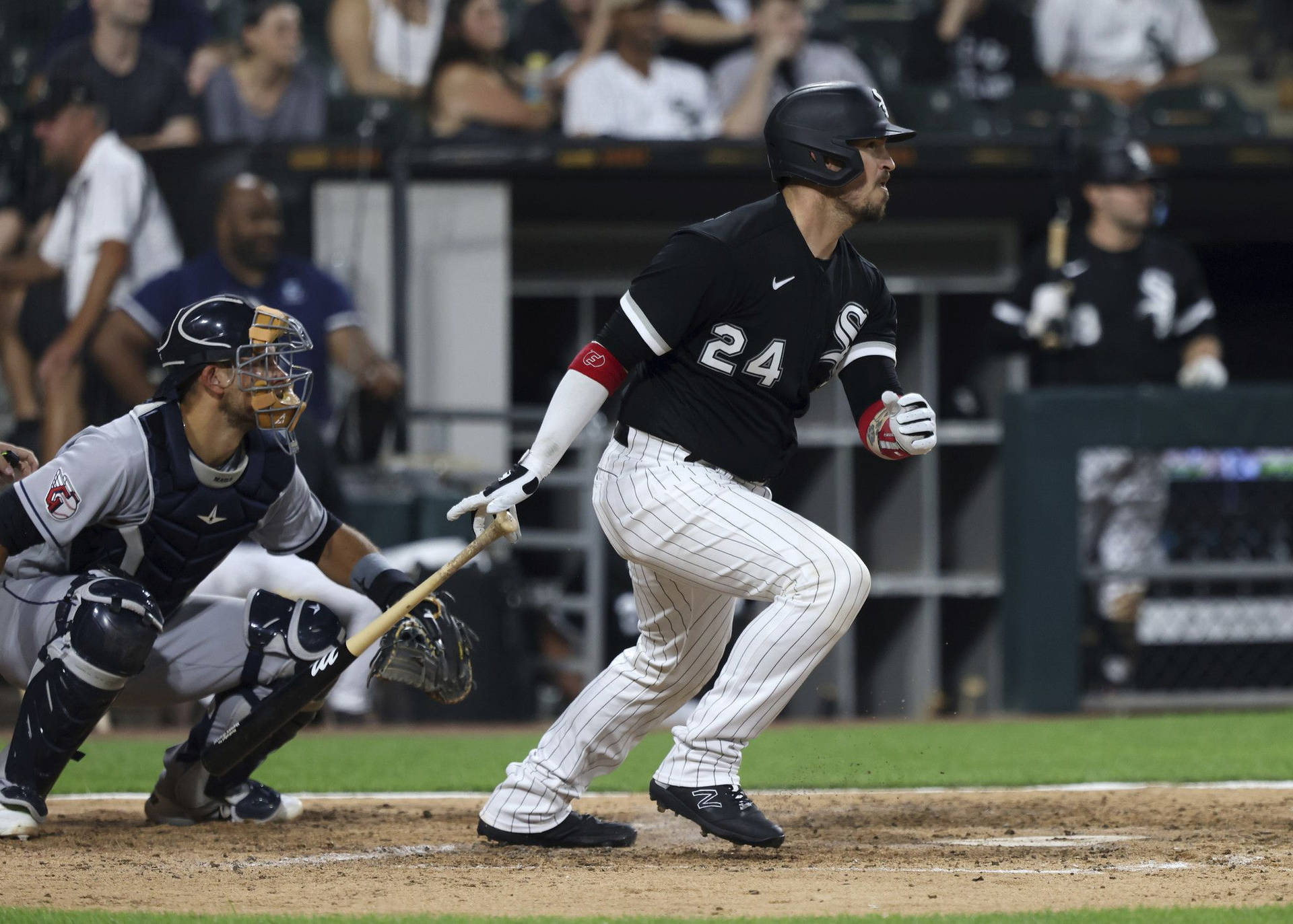 Yasmani Grandal Breaking Into Sprint Background