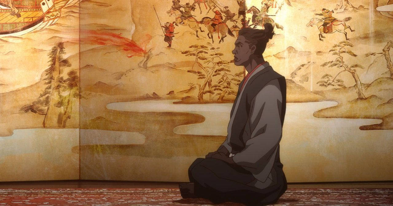 Yasuke Sitting In The Temple Background
