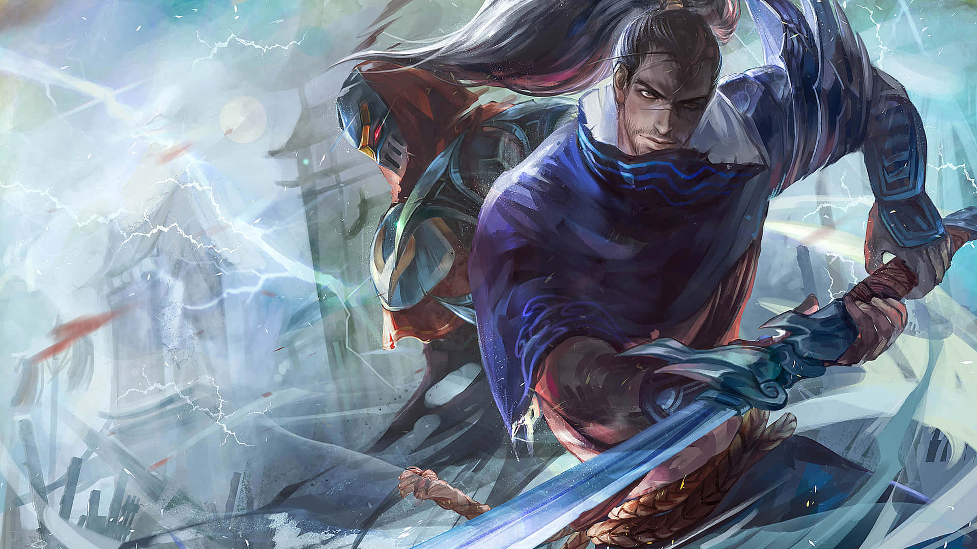 Yasuo, A Champion On The Fields Of Justice Background