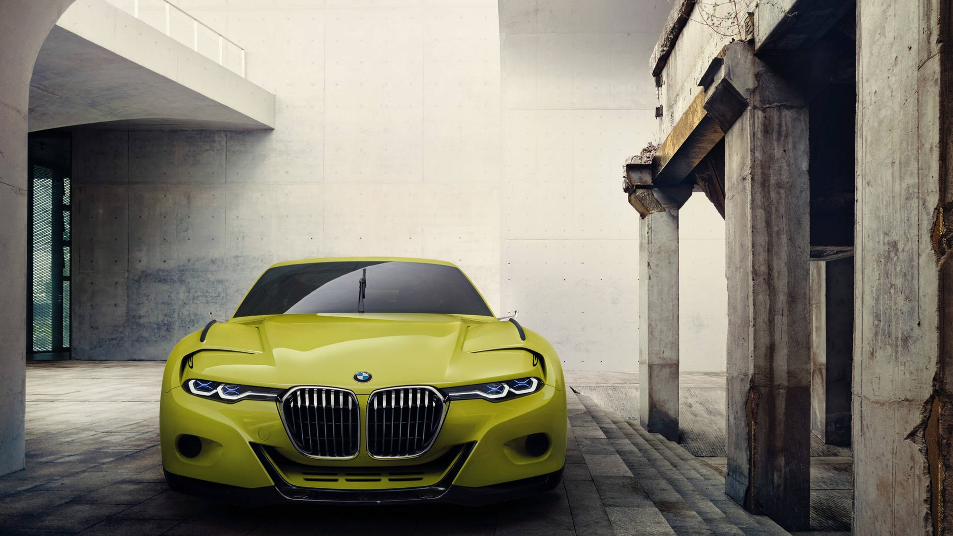 Yellow 3.0 Csl Full Hd Bmw Background