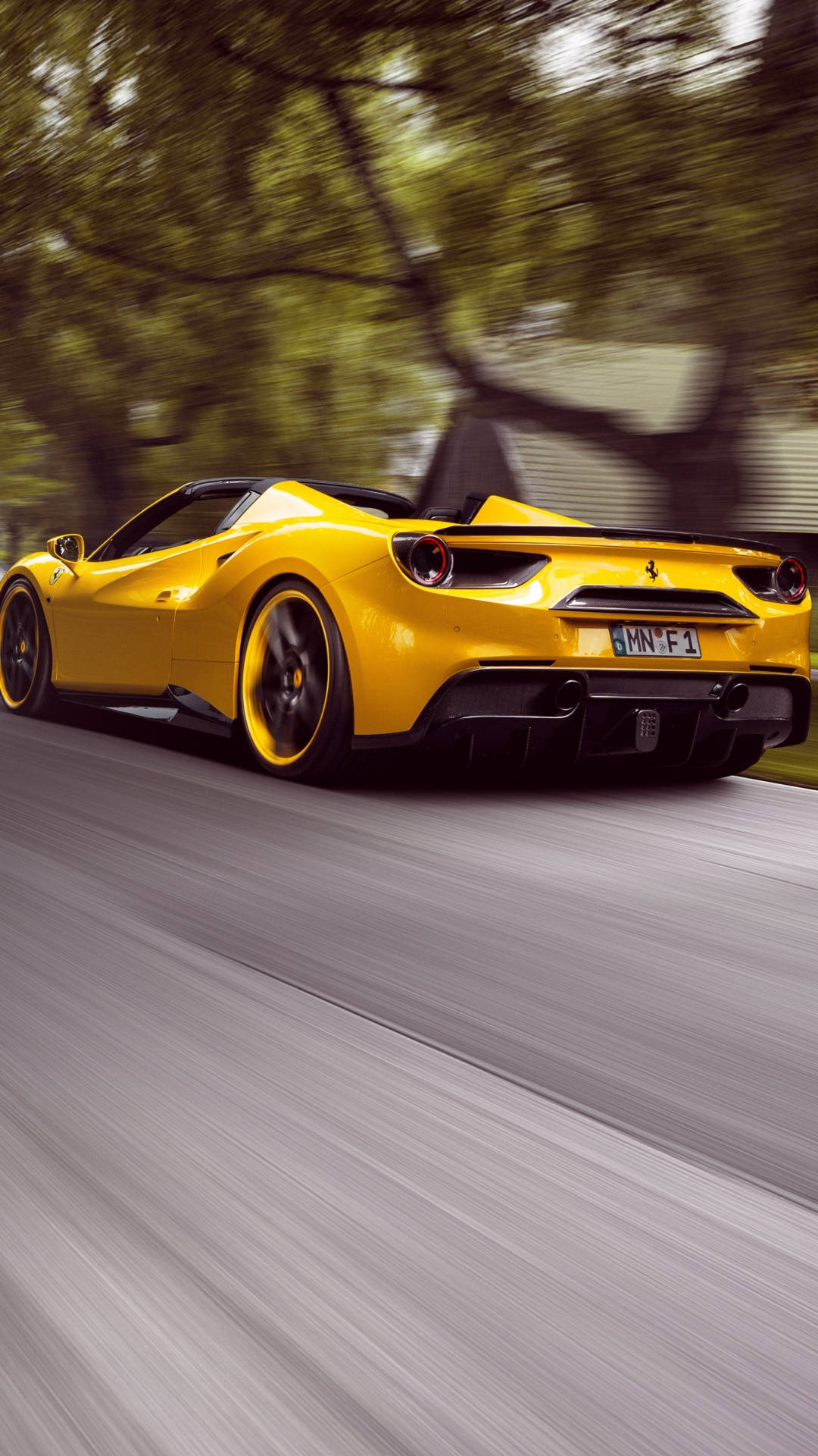 Yellow 488 Spider Ferrari Phone