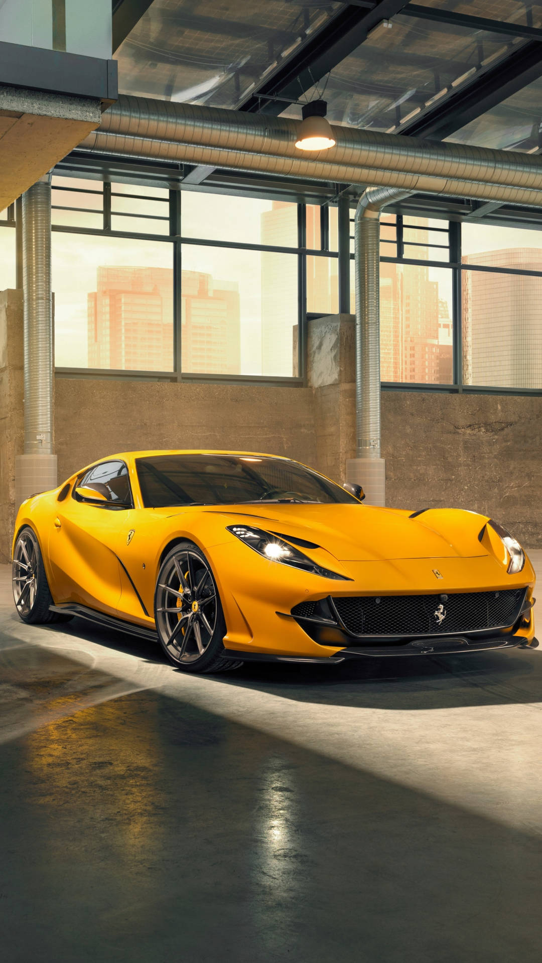 Yellow 812 Superfast Ferrari Phone