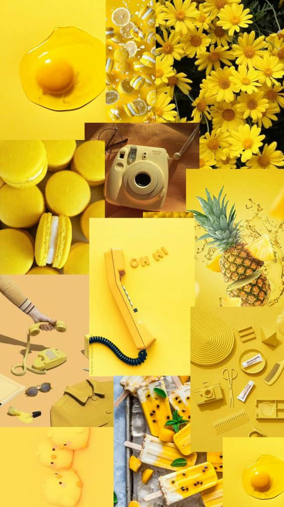 Yellow - A Collage Of Pictures Of Yellow Background