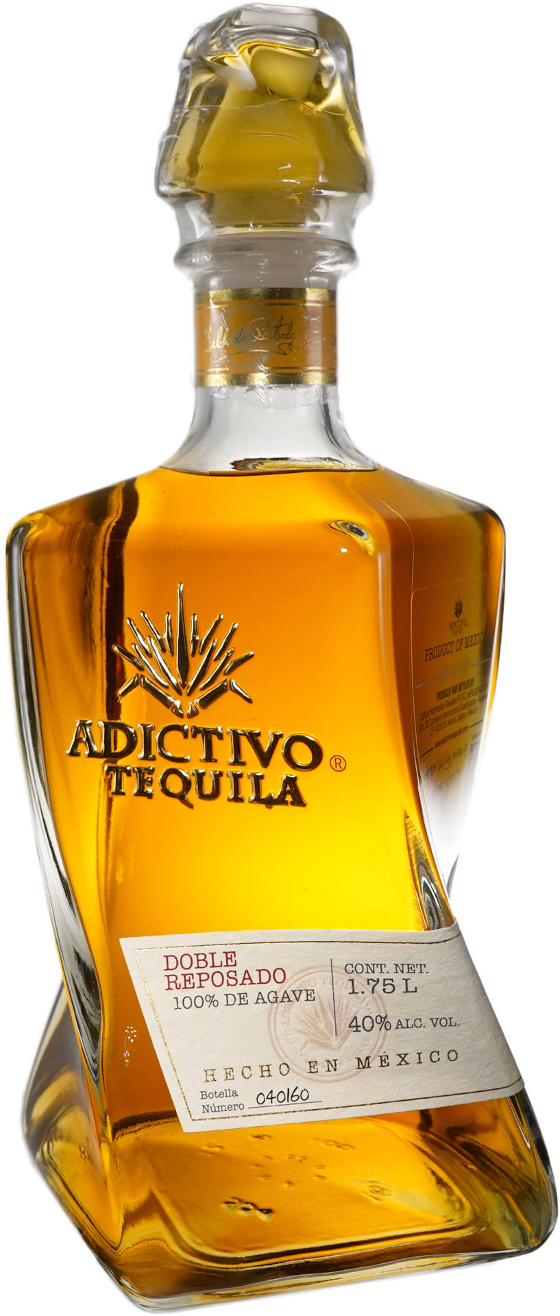 Yellow Adictivo Reposado Tequila Background