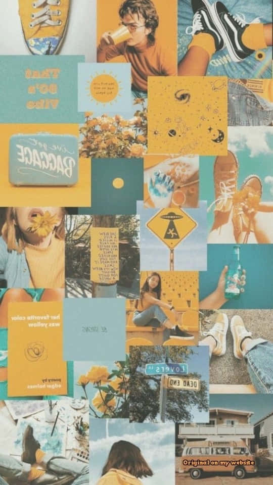 Yellow Aesthetic Beauty Background