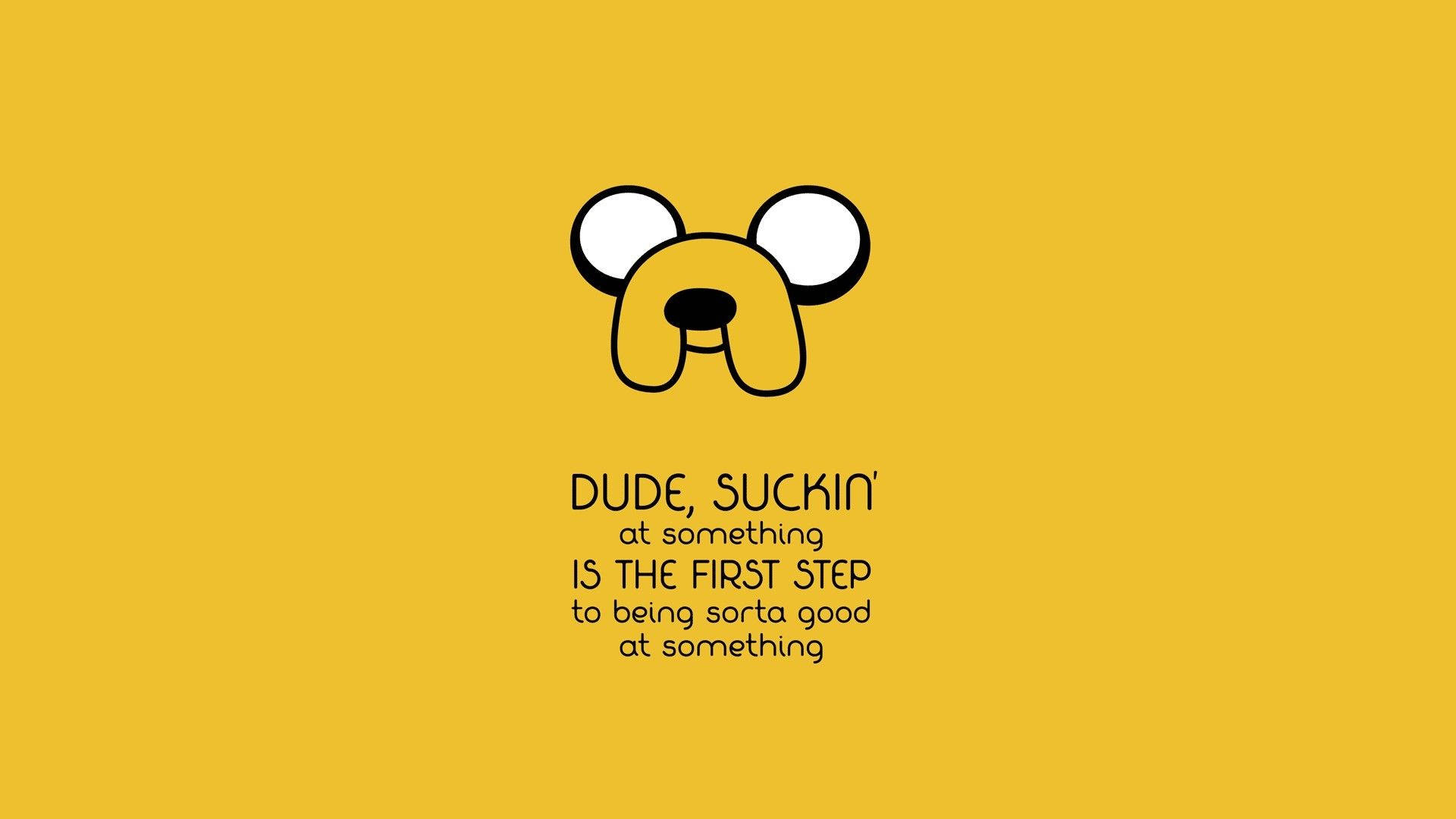 Yellow Aesthetic Jake The Dog For Computer Background
