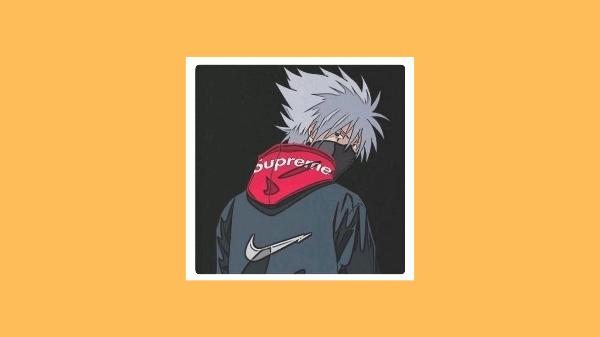 Yellow Aesthetic Kakashi Hatake Supreme Background