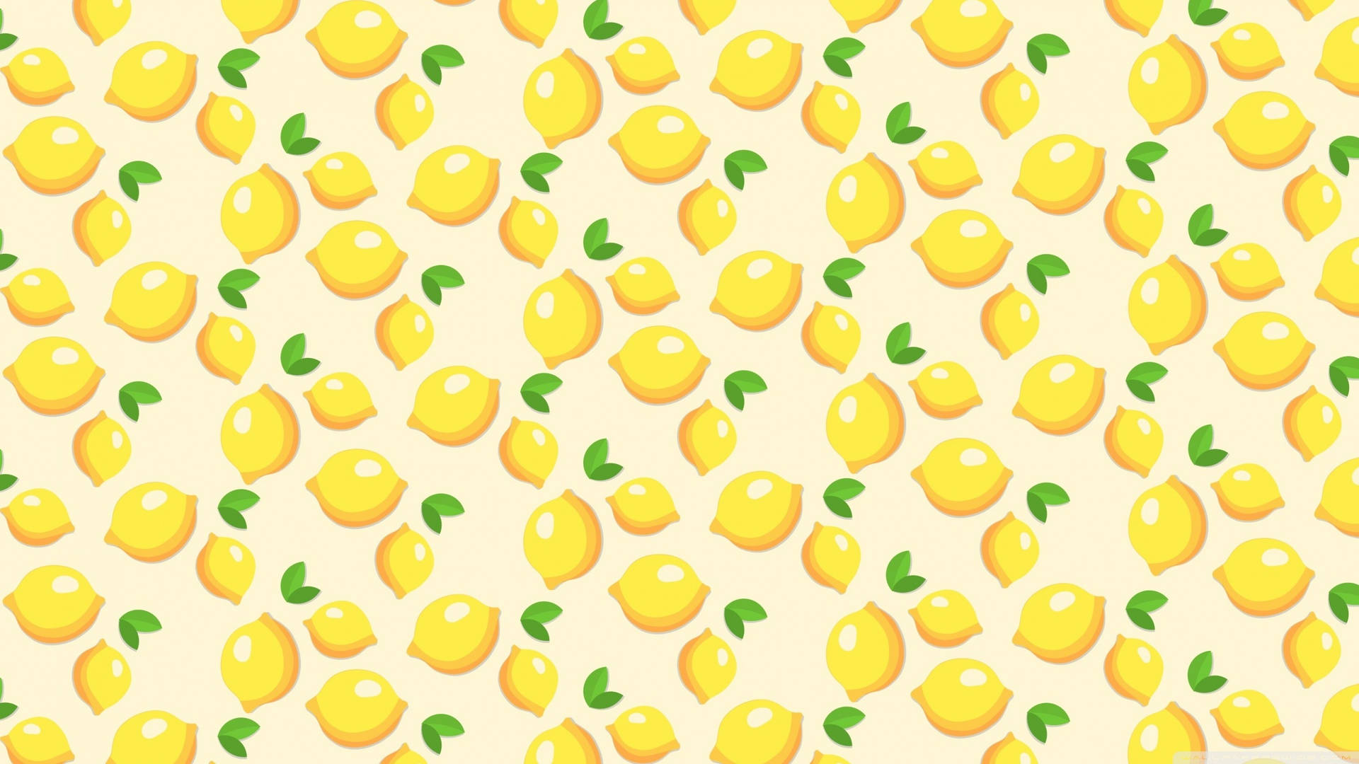 Yellow Aesthetic Lemon Collage For Computer Background