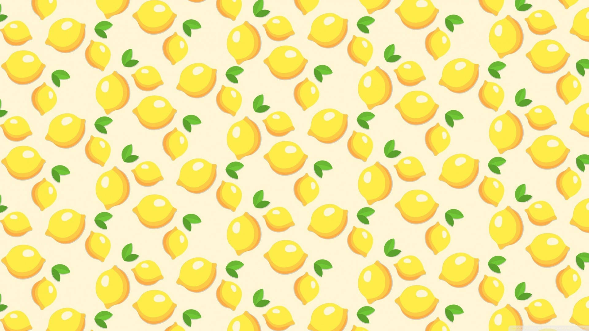 Yellow Aesthetic Lemon Computer Background