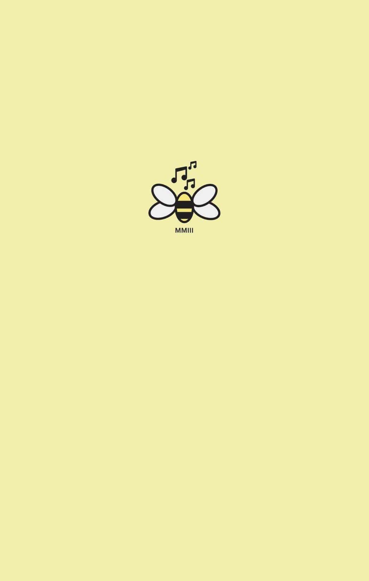 Yellow Aesthetic Phone Bee Background