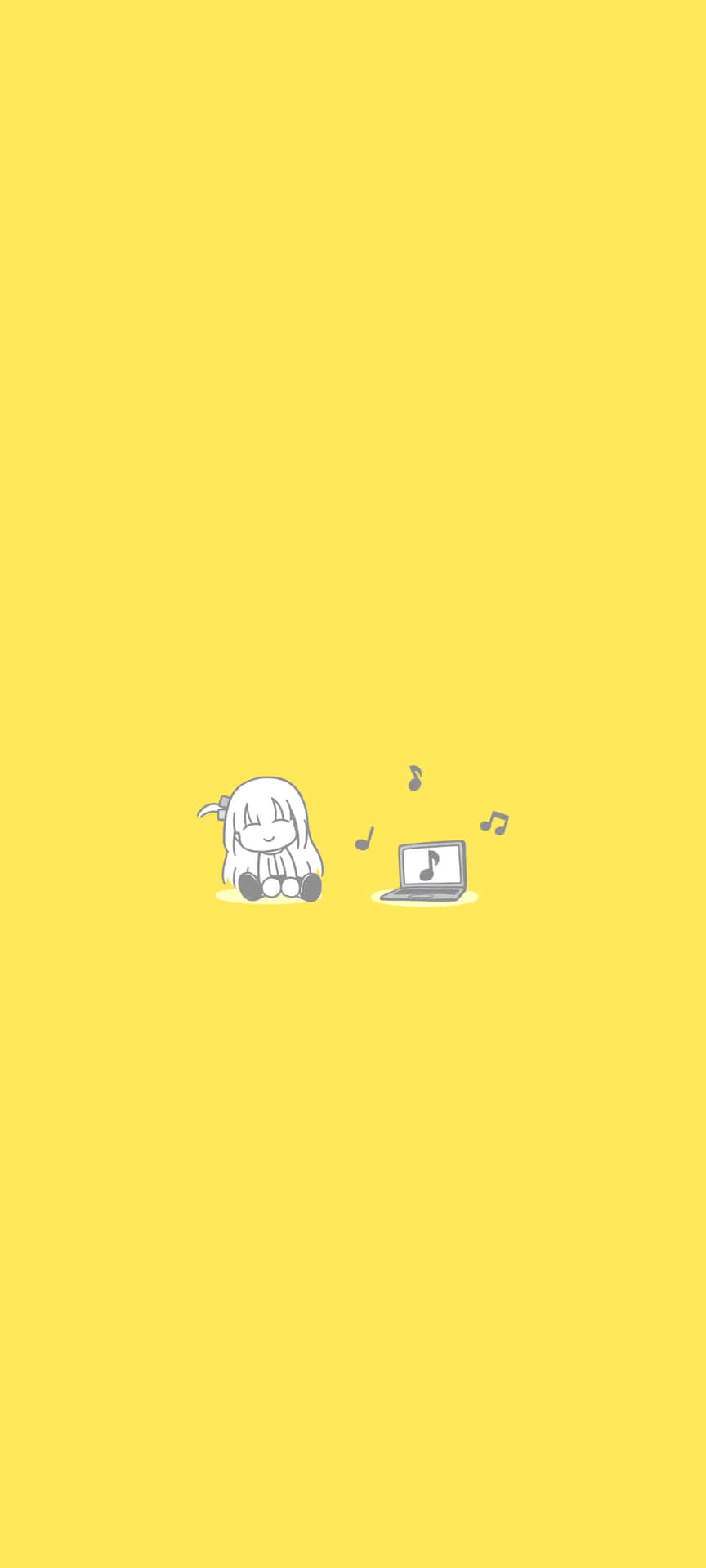 Yellow Aesthetic Phone Music Background