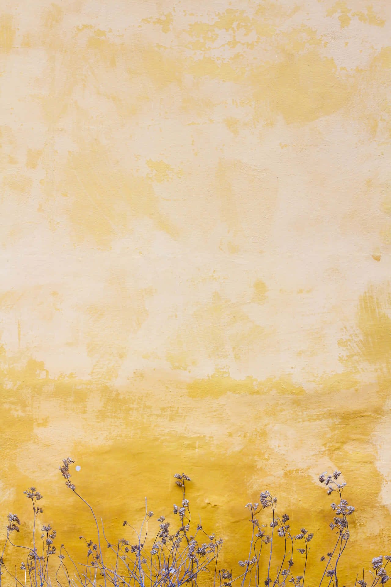 Yellow Aesthetic Phone Painting Background