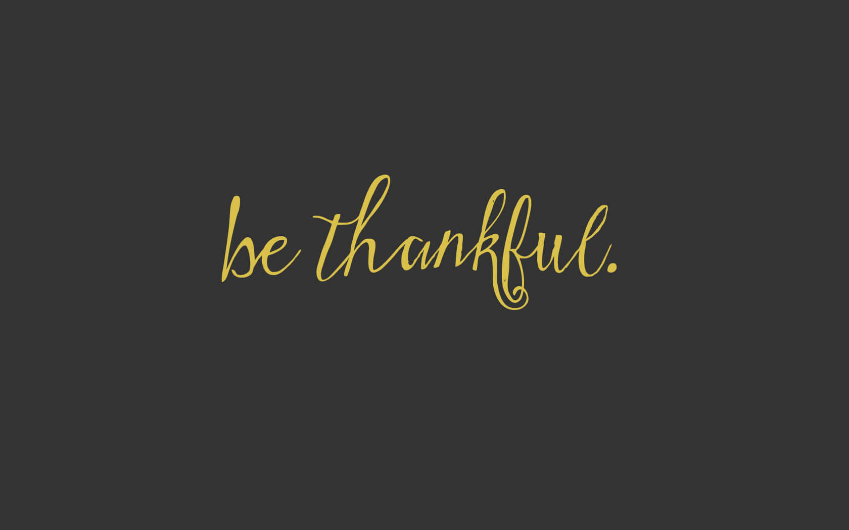 Yellow And Gray Thankful Desktop Theme