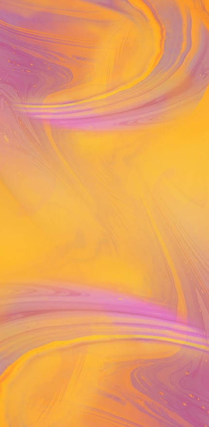 Yellow And Pink Waves Ios Default Background