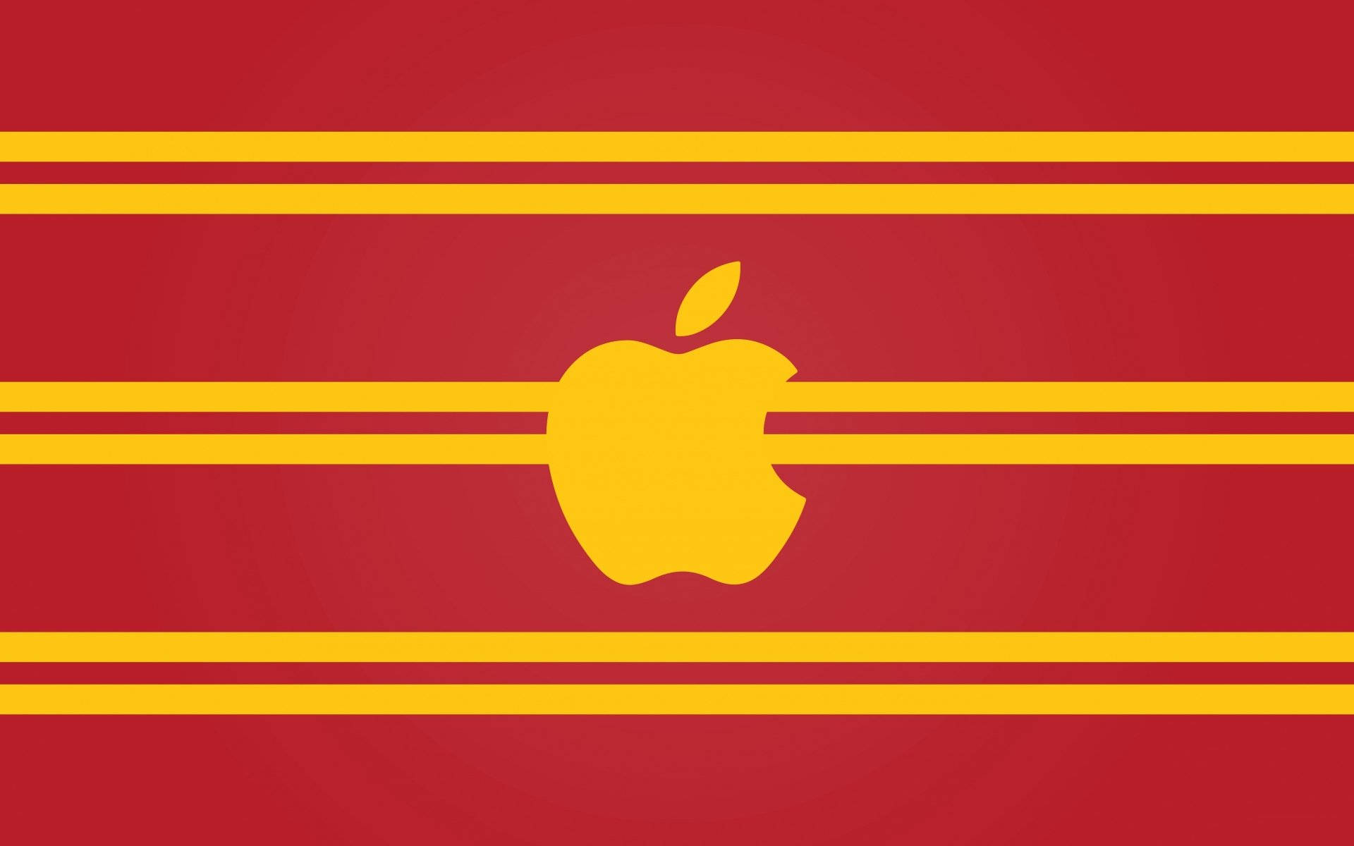 Yellow And Red Apple Logo Background