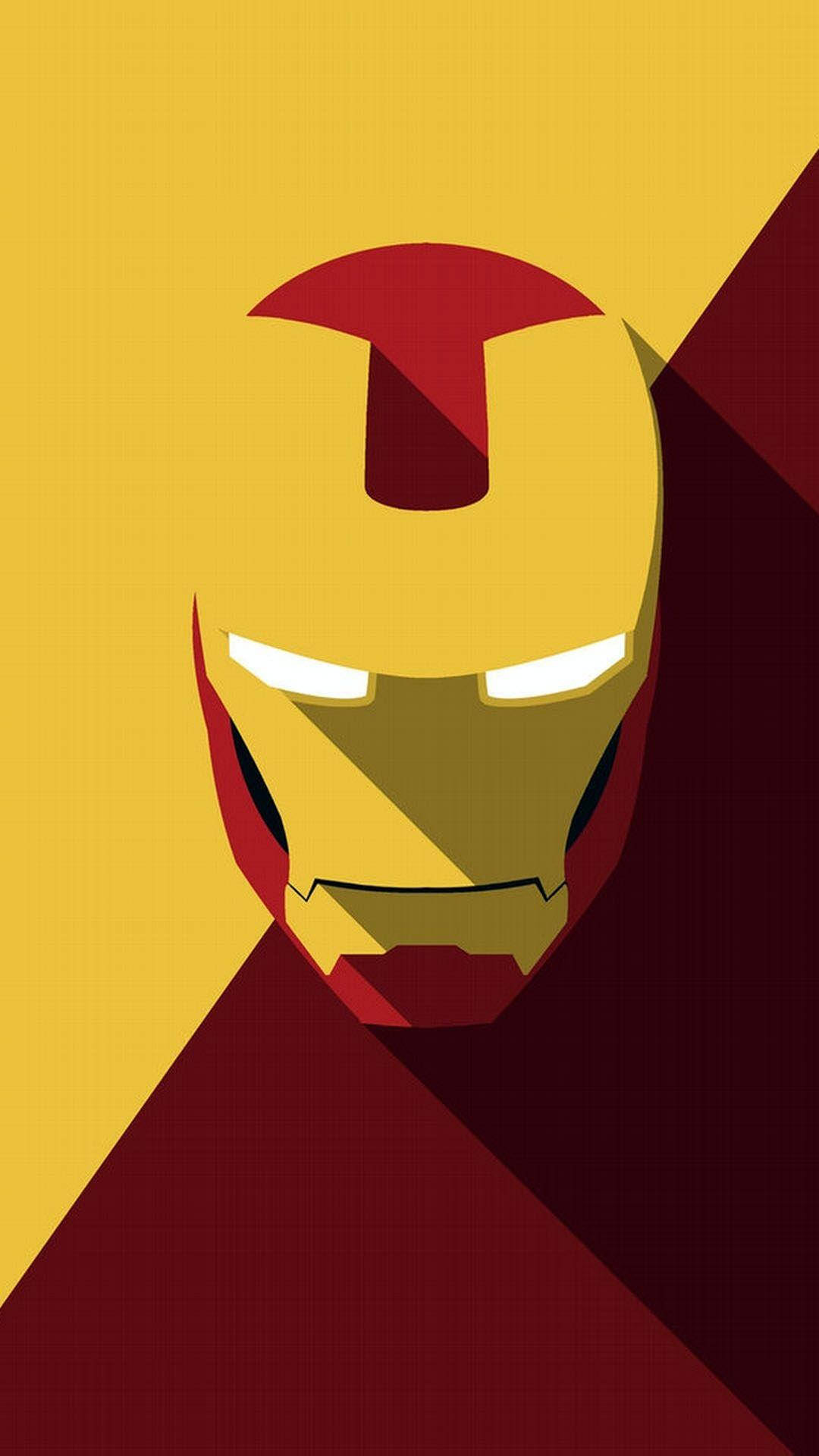 Yellow And Red Iron Man Iphone Background