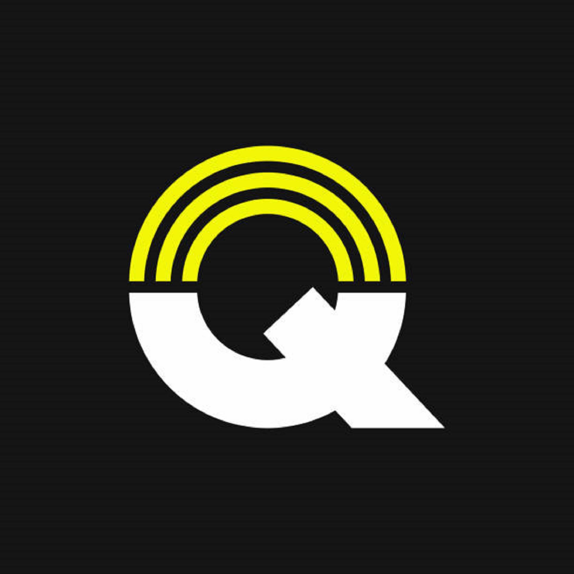 Yellow And White Letter Q Background