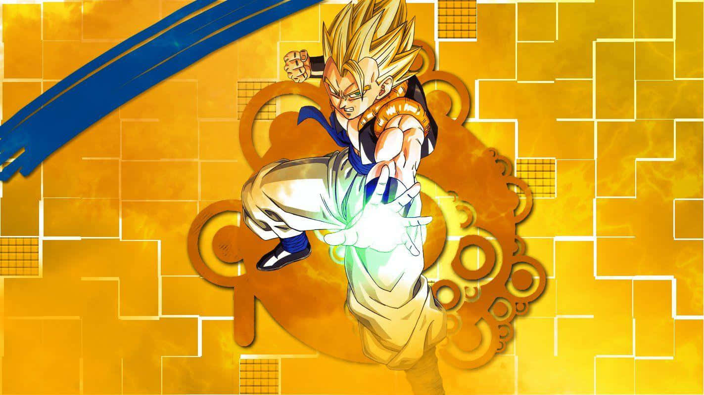 Yellow Anime Dragon Ball Super Saiyan Background
