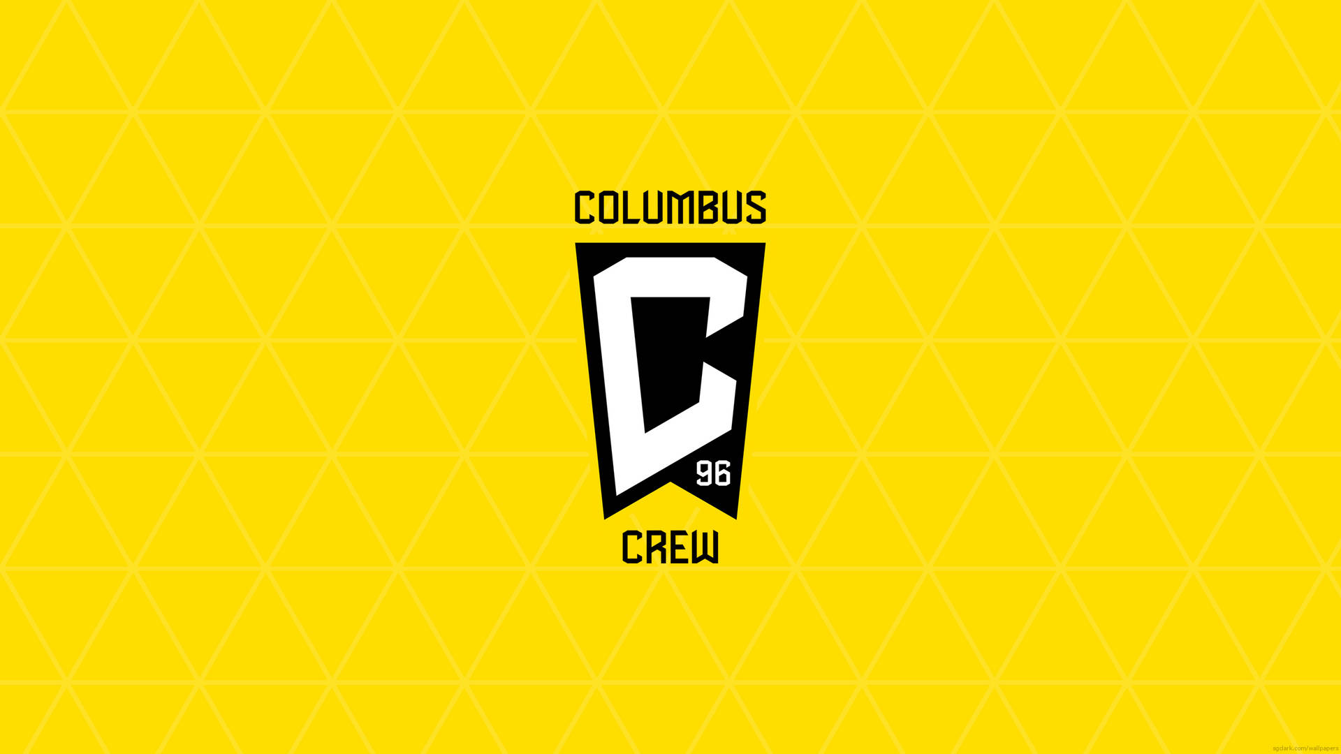 Yellow Background The Logo Of Columbus Crew