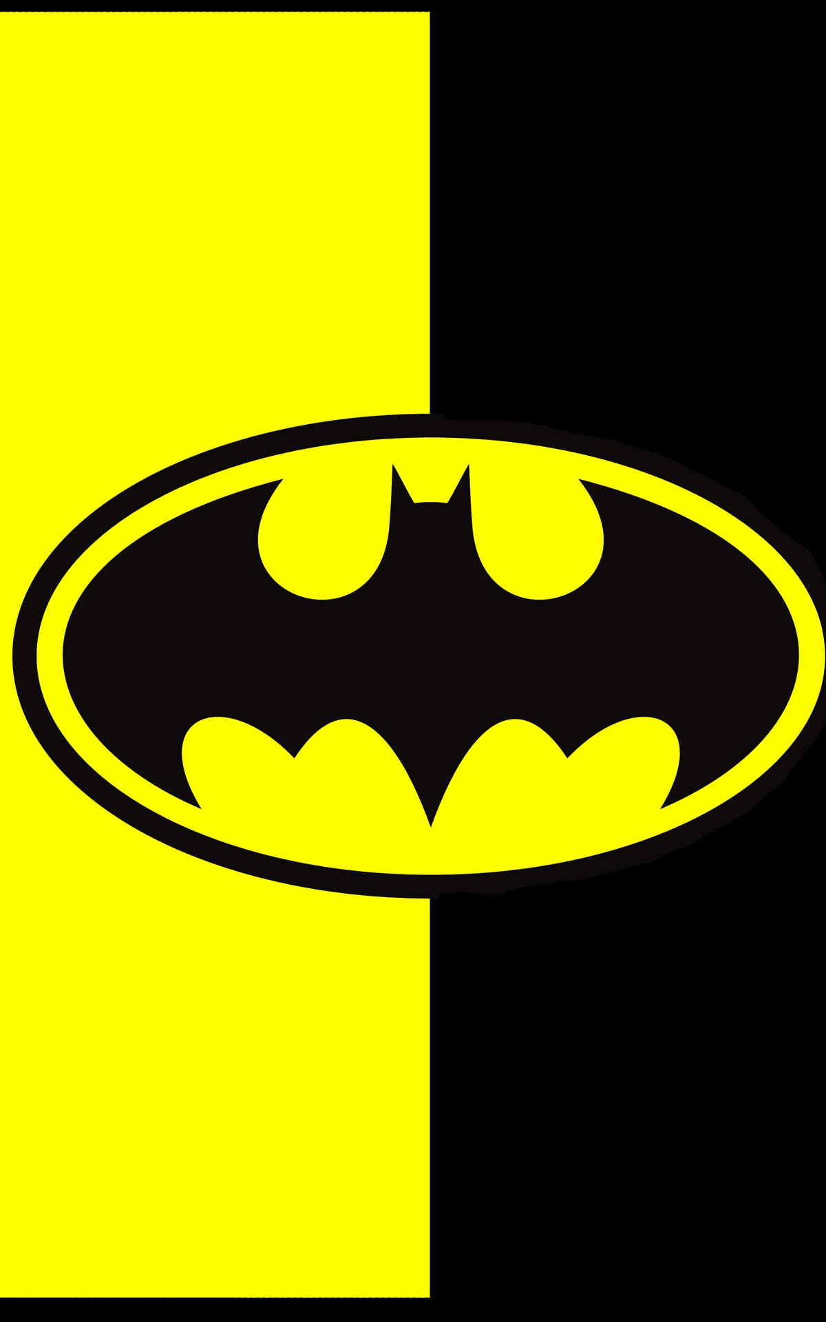 Yellow Black Batman For Phone Background