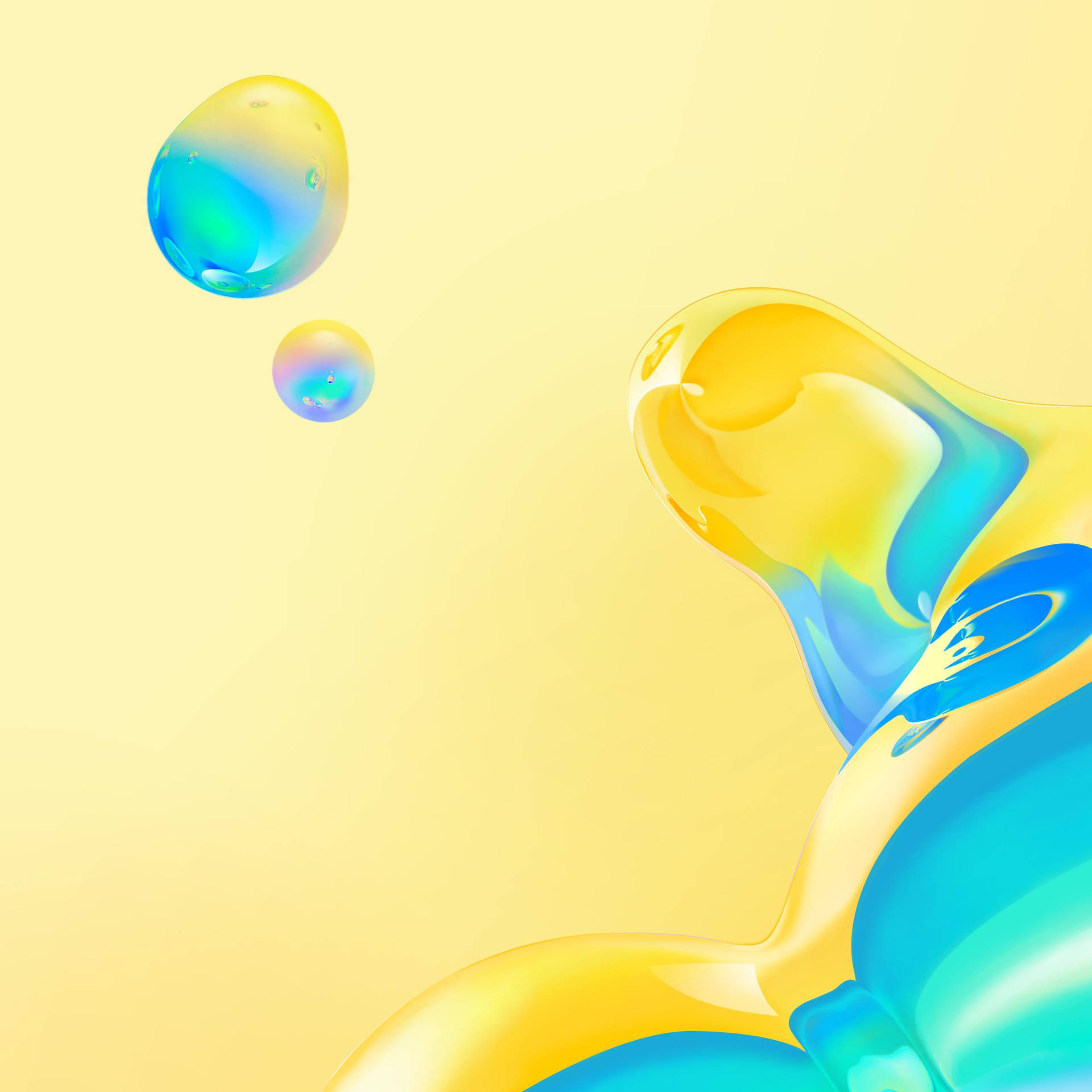 Yellow Blue Jelly Samsung Galaxy Tablet Background
