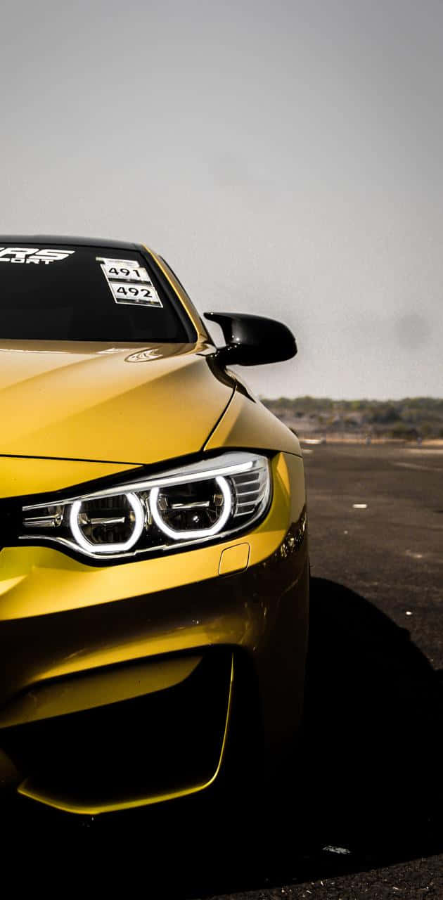 Yellow Bmw Android Background