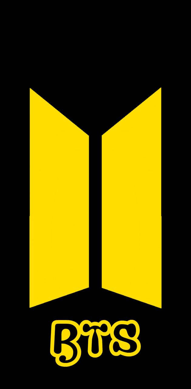 Yellow Bts Logo Background