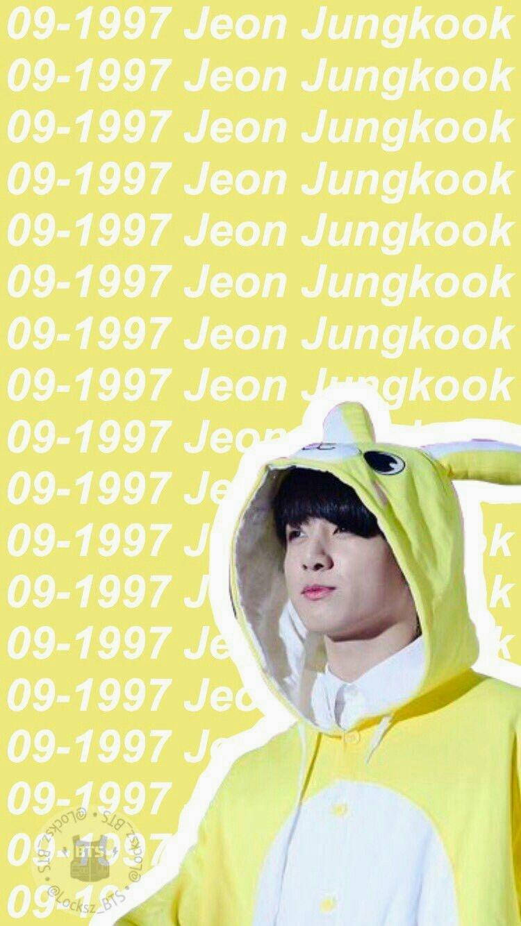 Yellow Bunny Jungkook Aesthetic Background