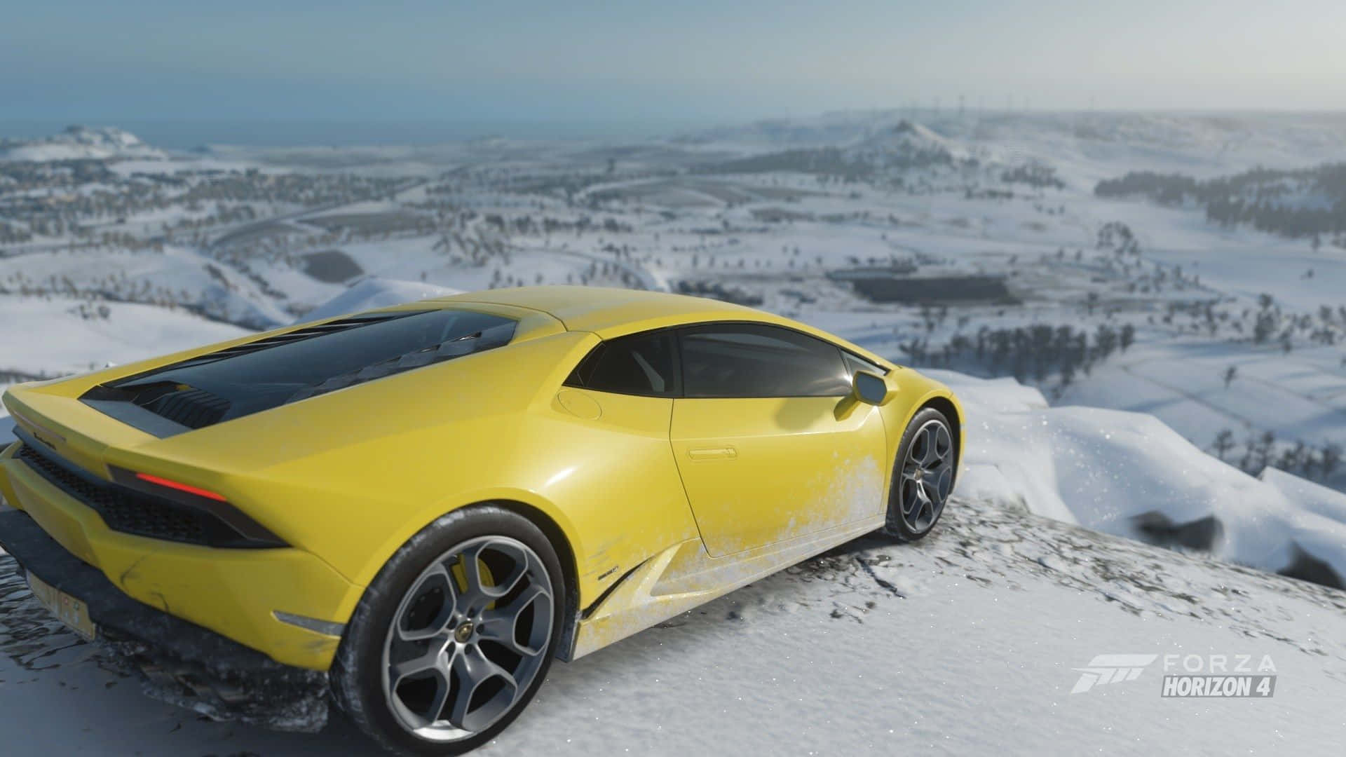 Yellow Car Forza Background