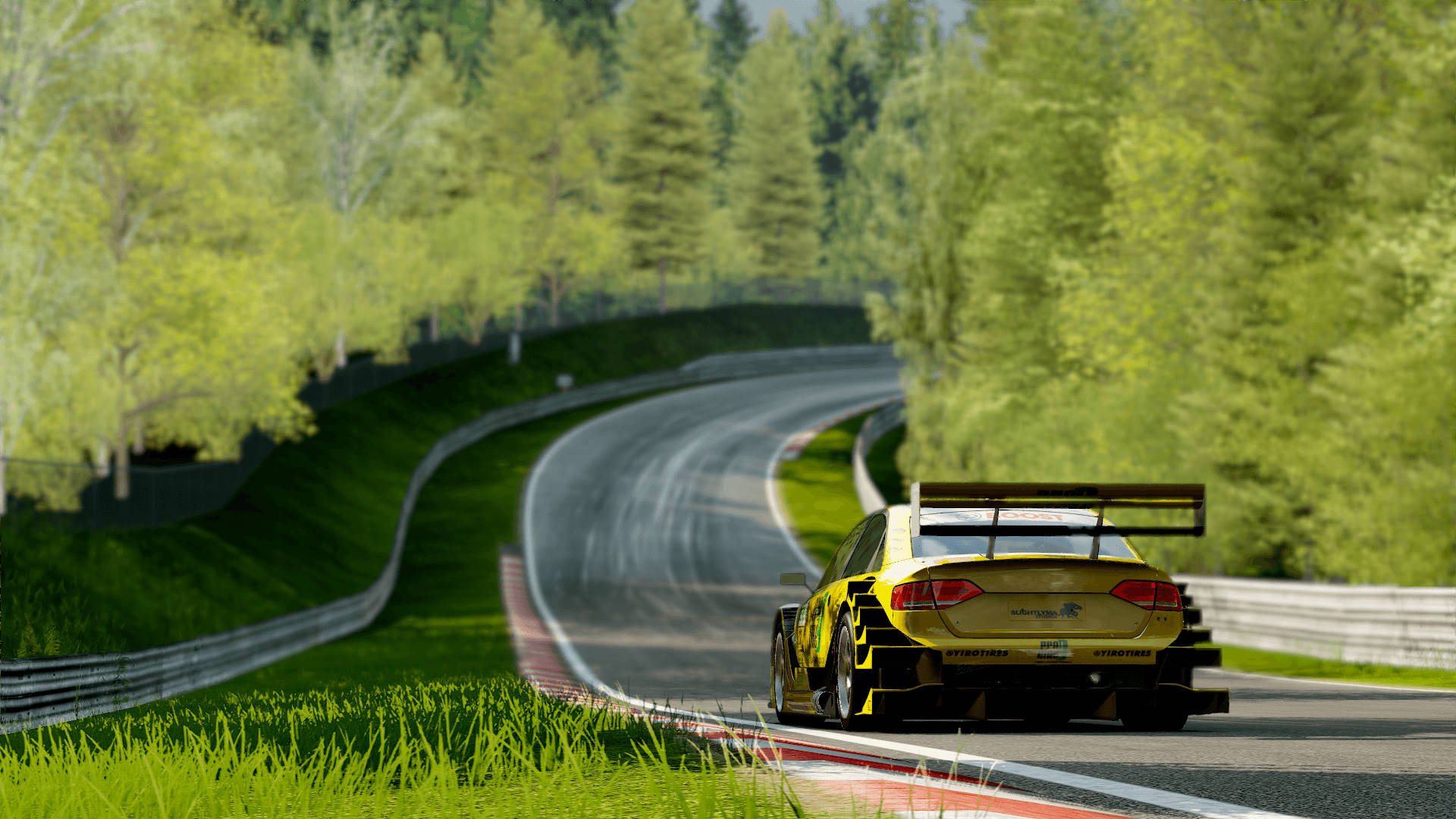 Yellow Car From Project Cars Background
