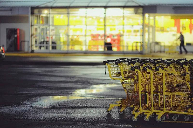 Yellow Cart For Purchase Goods