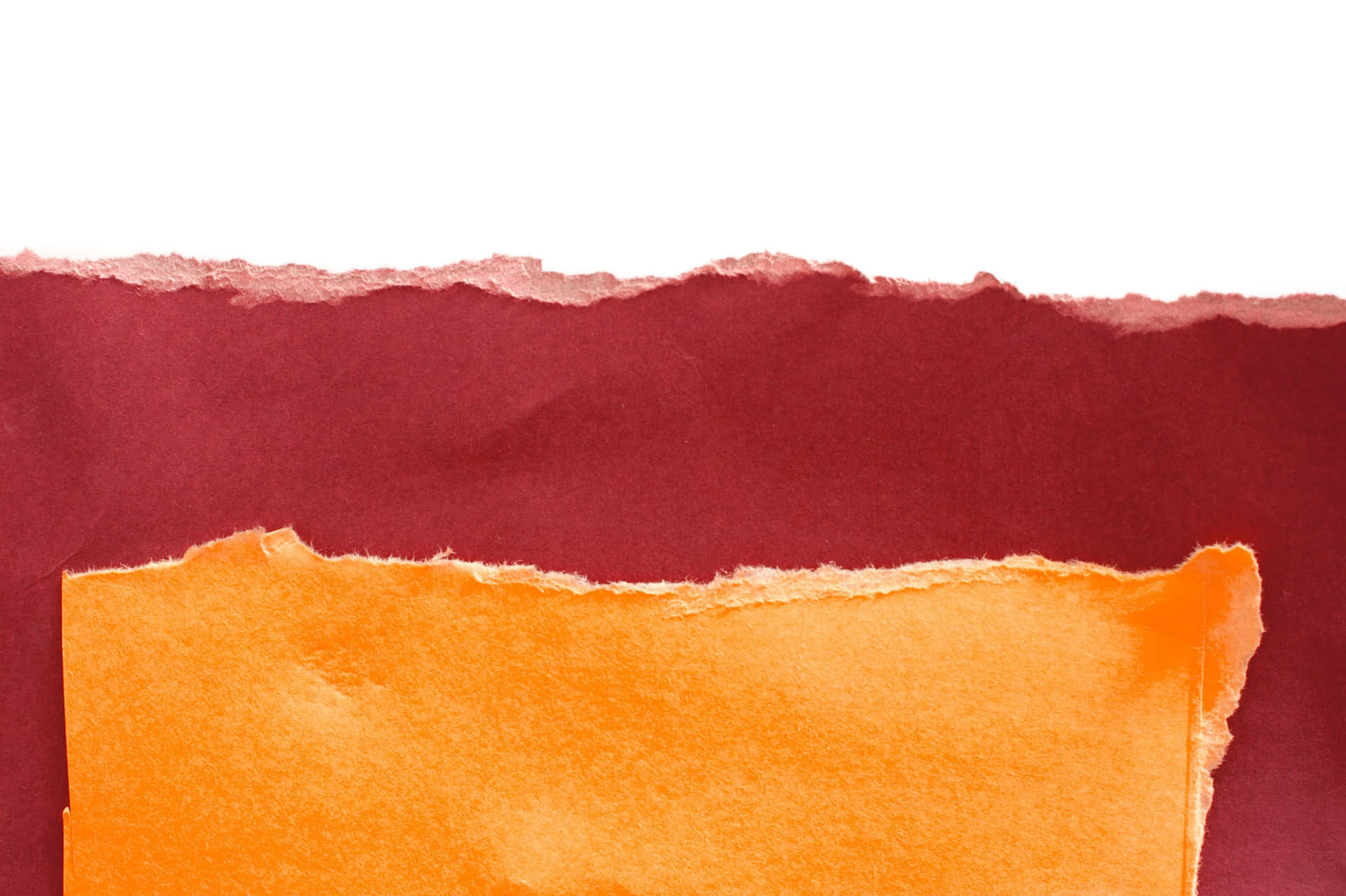 Yellow Crimson Torn Paper Background