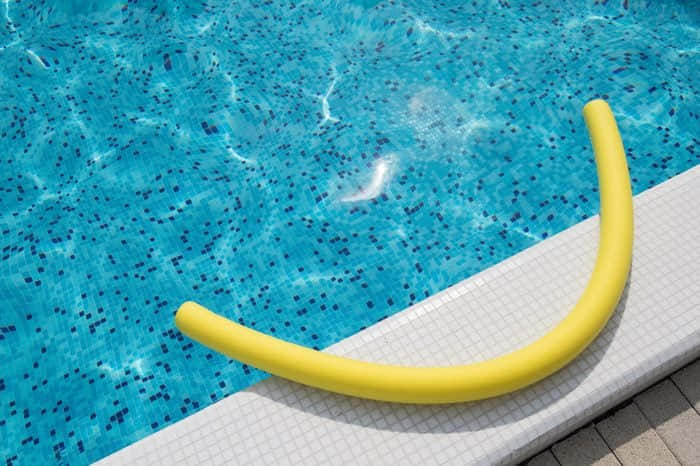 Yellow Curve Tube Pool Water Background