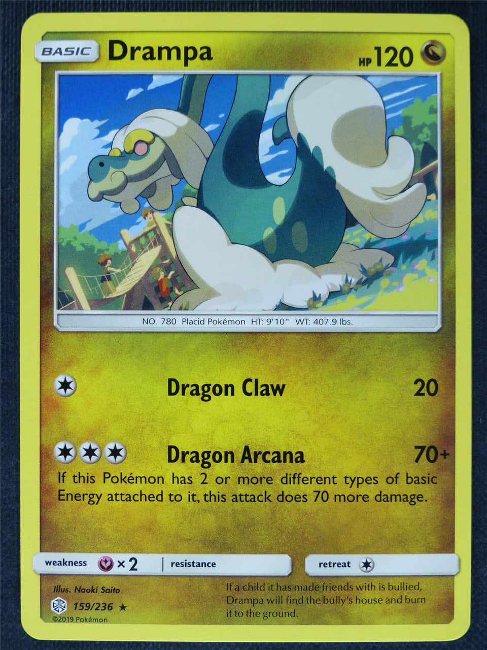 Yellow Drampa Card Background