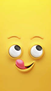 Yellow Emoji 4k Cartoon Background
