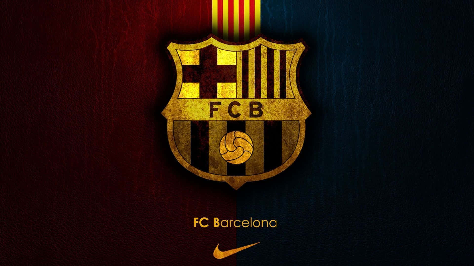 Yellow Fc Barcelona Logo Desktop Background